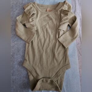 Cat & Jack Onesie Olive Green Long Sleeves